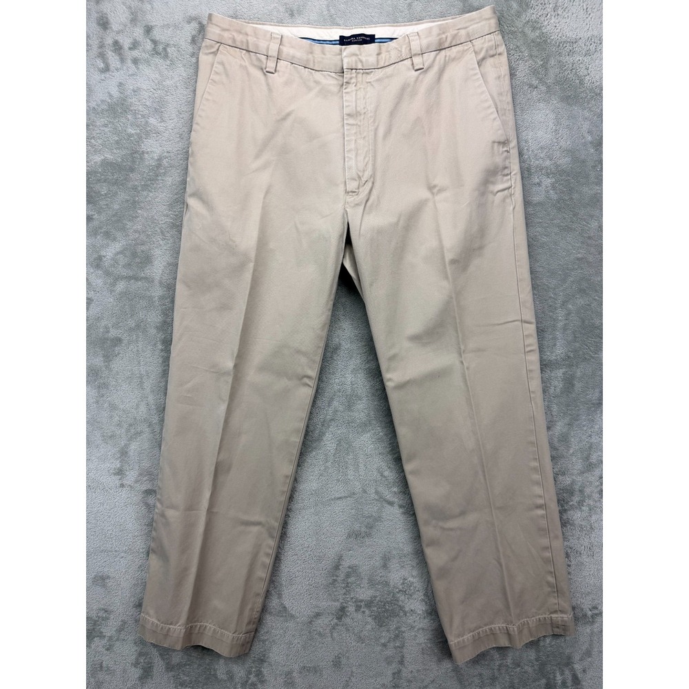 Banana Republic Mens Dawson Pants 36x32 (Real 36x31) Khaki Chino Straight Cotton